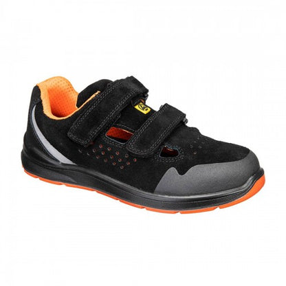 Front - Portwest Unisex Adult S1P ESD SR FO Cow Suede Safety Trainers