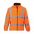 Front - Portwest Mens Fleece Hi-Vis Safety Coat