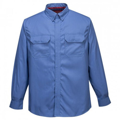 Red - Front - Portwest Mens Bizflame Plus Shirt