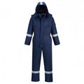 Front - Portwest Unisex Adult Flame Resistant Anti-Static Winter Overalls