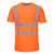 Front - Portwest Mens Hi-Vis Mesh Insert Comfort Safety T-Shirt