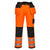 Front - Portwest Mens PW3 Hi-Vis Stretch Holster Pocket Safety Trousers