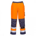 Front - Portwest Mens Lyon Contrast Hi-Vis Safety Work Trousers