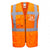 Front - Portwest Mens Madrid Mesh Hi-Vis Vest