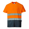 Front - Portwest Mens Contrast Hi-Vis Comfort Safety T-Shirt