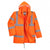 Front - Portwest Mens Rain Hi-Vis Breathable Safety Traffic Jacket