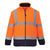 Front - Portwest Mens Contrast Fleece Hi-Vis Safety Coat