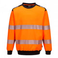 Front - Portwest Mens PW3 Hi-Vis Safety Sweatshirt