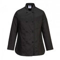 Front - Portwest Womens/Ladies Rachel Long-Sleeved Chef Jacket