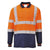 Front - Portwest Mens Contrast Hi-Vis Long-Sleeved Safety Polo Shirt