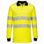 Front - Portwest Mens PW3 Flame Resistant Hi-Vis Long-Sleeved Polo Shirt