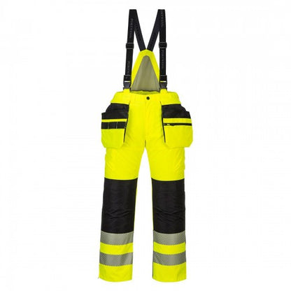 Front - Portwest Mens PW3 Hi-Vis Work Trousers