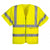 Front - Portwest Mens Band & Brace Zip Front Short-Sleeved Hi-Vis Vest