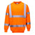 Front - Portwest Mens Hi-Vis Safety Sweatshirt