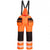 Front - Portwest Mens PW3 Waterproof Hi-Vis Safety Bib And Brace Trouser