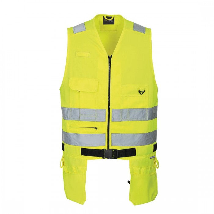 Front - Portwest Mens Hi-Vis Tool Vest