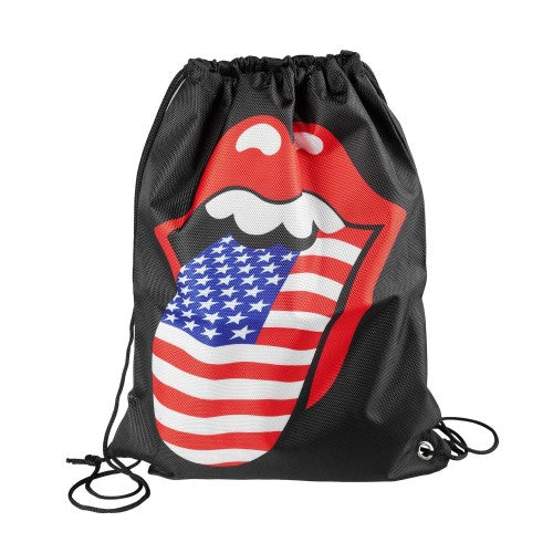 Front - RockSax USA Tongue The Rolling Stones Drawstring Bag