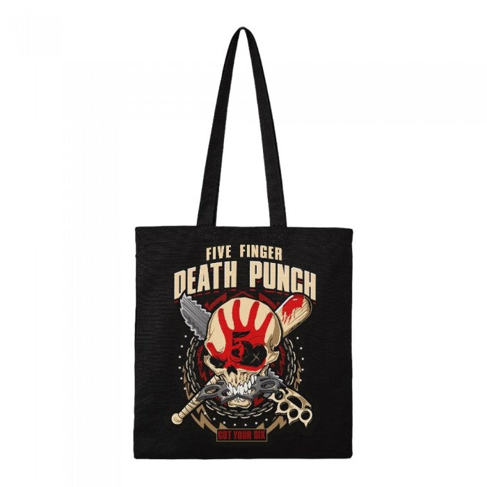 Front - RockSax Got Your Six Five Finger Death Punch Tote Bag