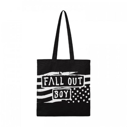 Front - RockSax Fall Out Boy Flag Tote Bag