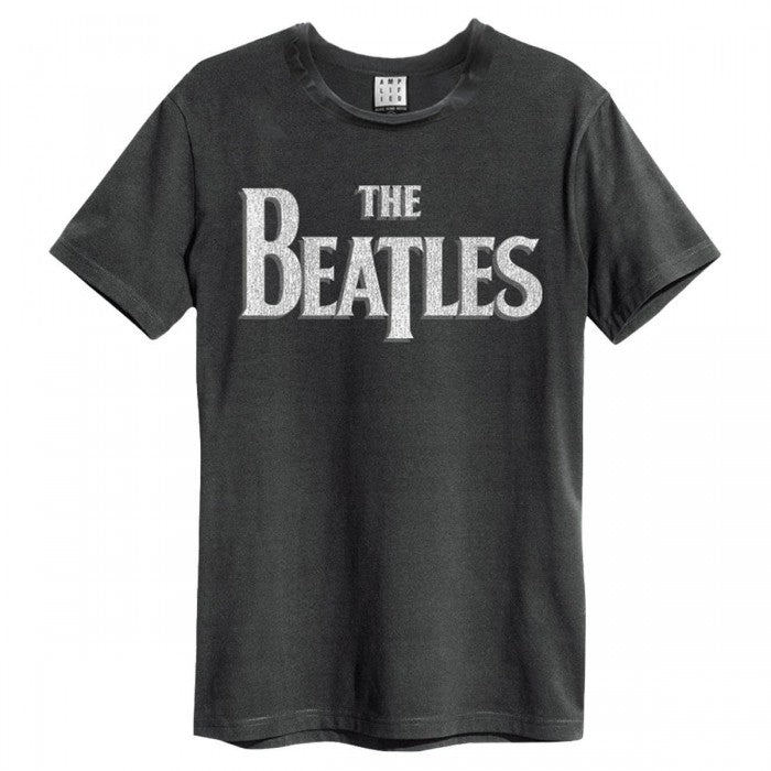 Front - Amplified Unisex Adult The Beatles Vintage Logo T-Shirt