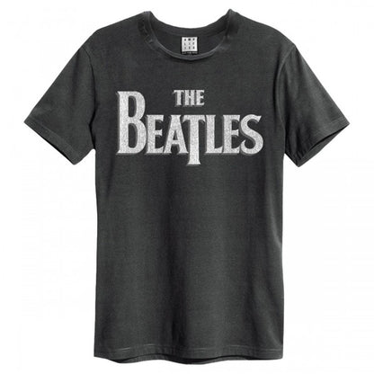 Front - Amplified Unisex Adult The Beatles Vintage Logo T-Shirt