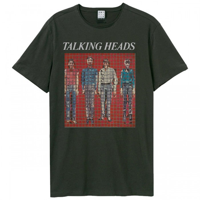 Front - Amplified Unisex Adult Buildings And Food Talking Heads Vintage T-Shirt