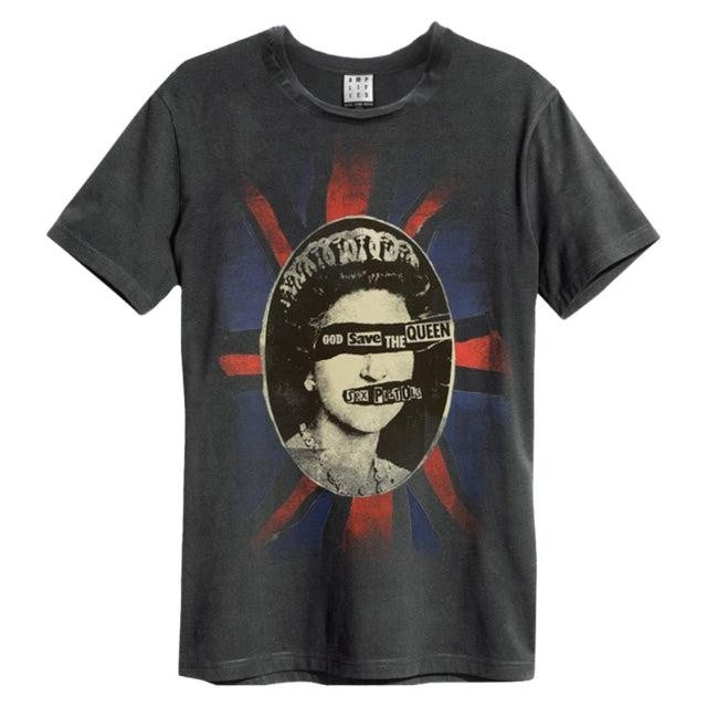 Front - Amplified Unisex Adult Queen Sex Pistols Vintage T-Shirt