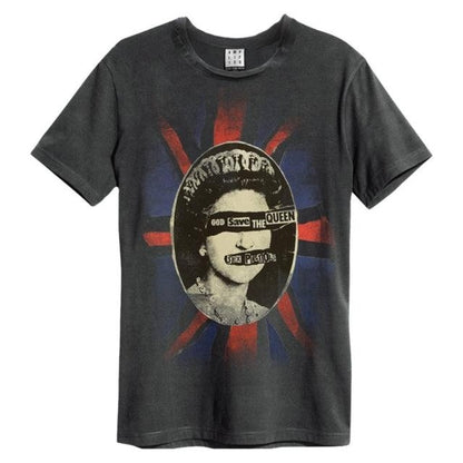 Front - Amplified Unisex Adult Queen Sex Pistols Vintage T-Shirt