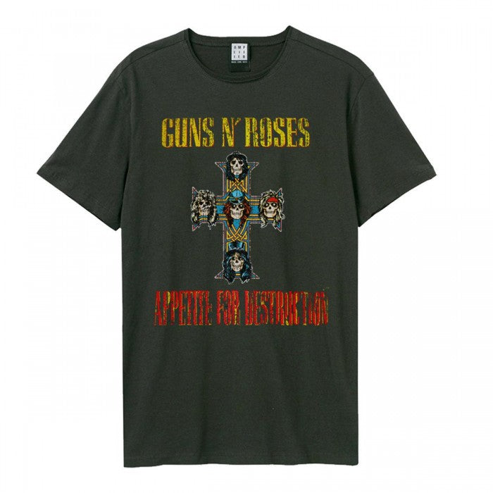 Front - Amplified Unisex Adult Appetite For Destruction Guns N Roses Vintage T-Shirt