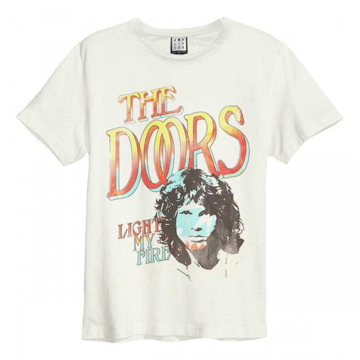 Front - Amplified Unisex Adult Light My Fire The Doors Vintage T-Shirt