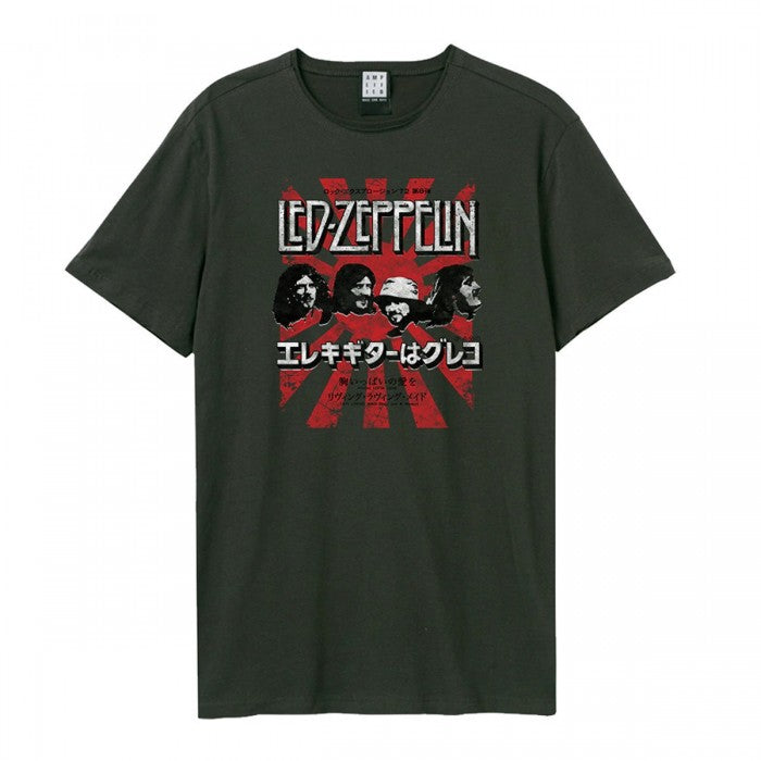 Front - Amplified Unisex Adult Burst Led Zeppelin Vintage T-Shirt
