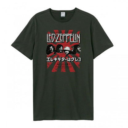 Front - Amplified Unisex Adult Burst Led Zeppelin Vintage T-Shirt