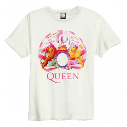 Front - Amplified Unisex Adult Night At The Opera Crest Queen Vintage T-Shirt