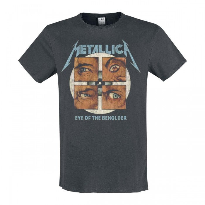 Front - Amplified Unisex Adult Eye of the Beholder Metallica Vintage T-Shirt