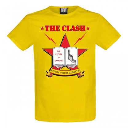 Front - Amplified Unisex Adult Know Your Rights The Clash Vintage T-Shirt