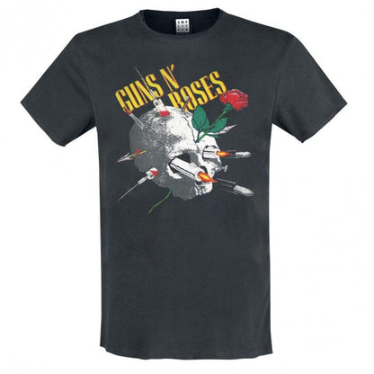 Front - Amplified Unisex Adult Needle Skull Guns N Roses Vintage T-Shirt