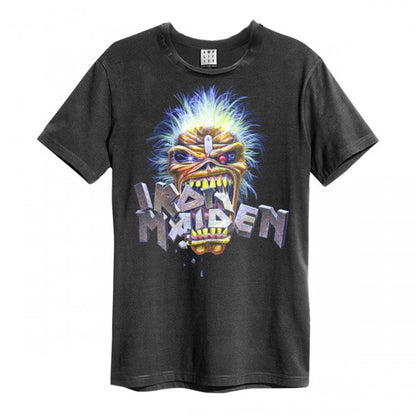Front - Amplified Unisex Adult Maiden Chomp Iron Maiden Vintage T-Shirt
