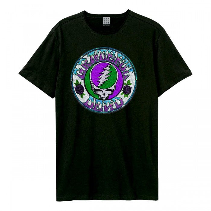 Front - Amplified Unisex Adult Stealie Tie Dye Grateful Dead Vintage T-Shirt