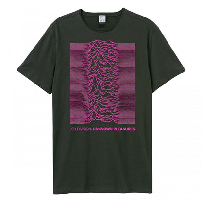 Front - Amplified Unisex Adult Unknown Pleasures Joy Division T-Shirt