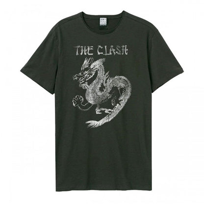 Front - Amplified Unisex Adult New Dragon The Clash Vintage T-Shirt