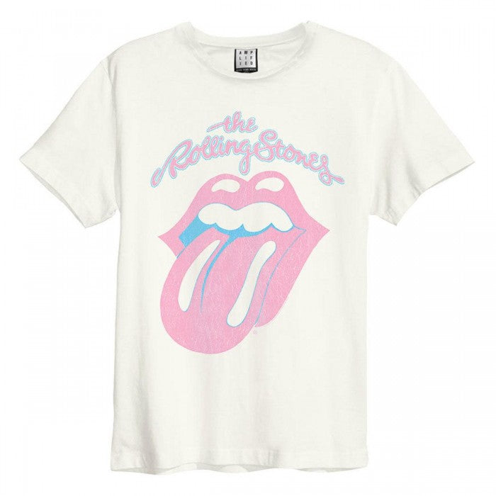 Front - Amplified Unisex Adult Washed Out The Rolling Stones Vintage T-Shirt