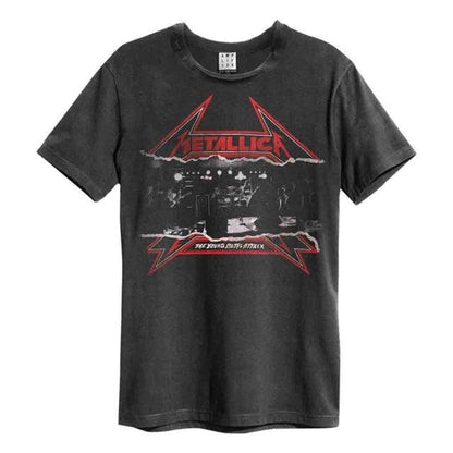 Front - Amplified Unisex Adult Young Metal Attack Metallica Vintage T-Shirt