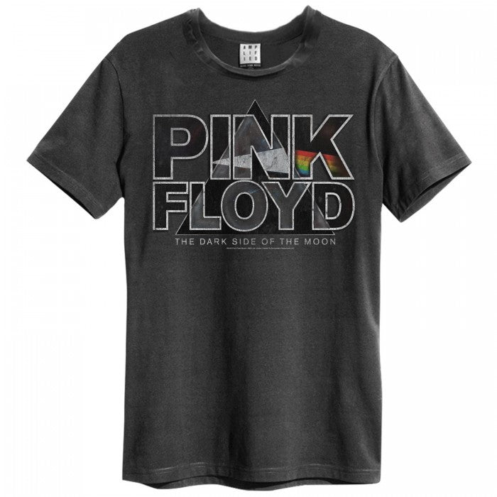 Front - Amplified Unisex Adult Space Pyramid Pink Floyd Vintage T-Shirt
