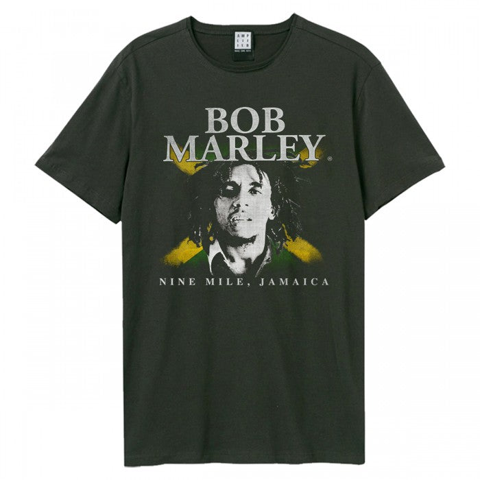 Front - Amplified Unisex Adult Nine Mile Bob Marley Vintage T-Shirt