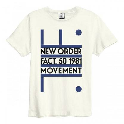 Front - Amplified Unisex Adult Movement New Order Vintage T-Shirt