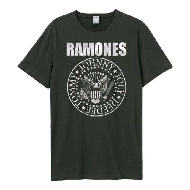 Front - Amplified Unisex Adult Classic Seal Ramones Vintage T-Shirt