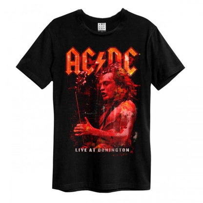 Front - Amplified Unisex Adult Live At Donington AC/DC Vintage T-Shirt