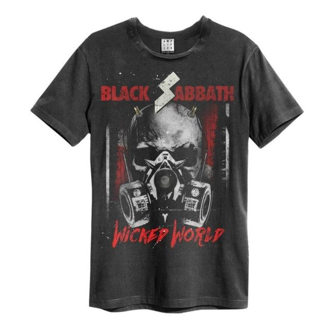 Front - Amplified Unisex Adult Wicked World Black Sabbath Vintage T-Shirt