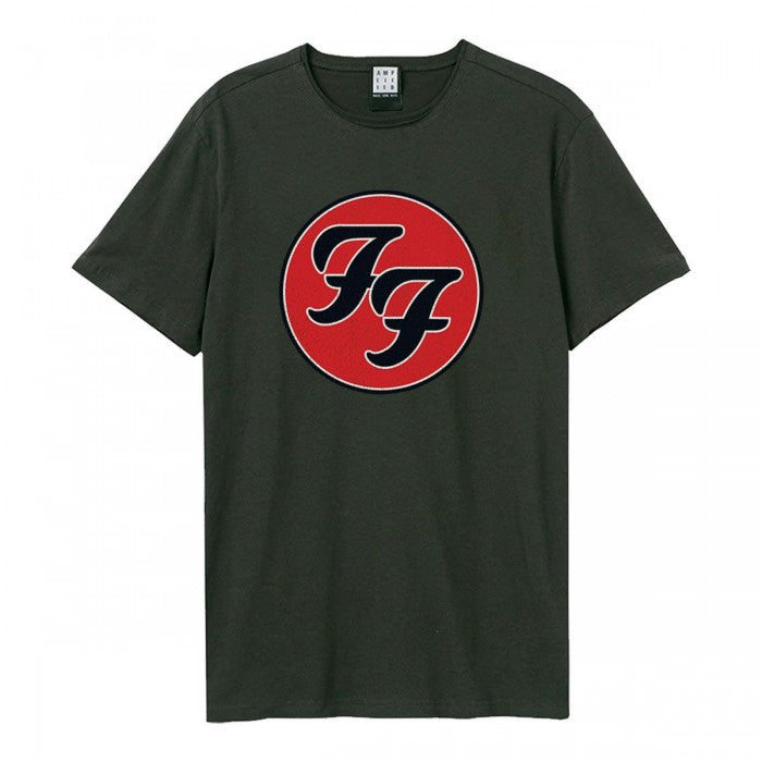 Front - Amplified Unisex Adult Double F Logo Foo Fighters Vintage T-Shirt