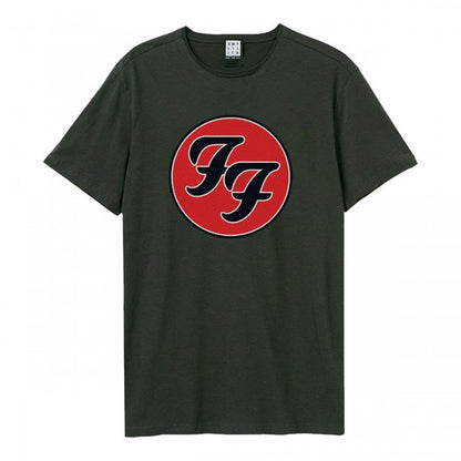 Front - Amplified Unisex Adult Double F Logo Foo Fighters Vintage T-Shirt